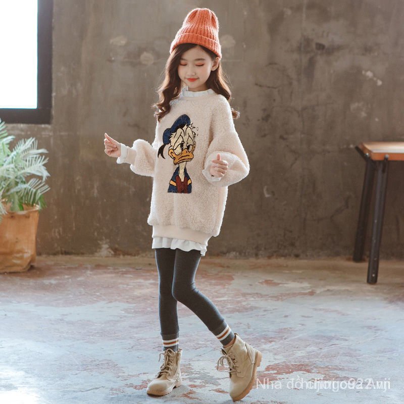 Fashionable Hat Long Sleeve Sweatshirts For Girls