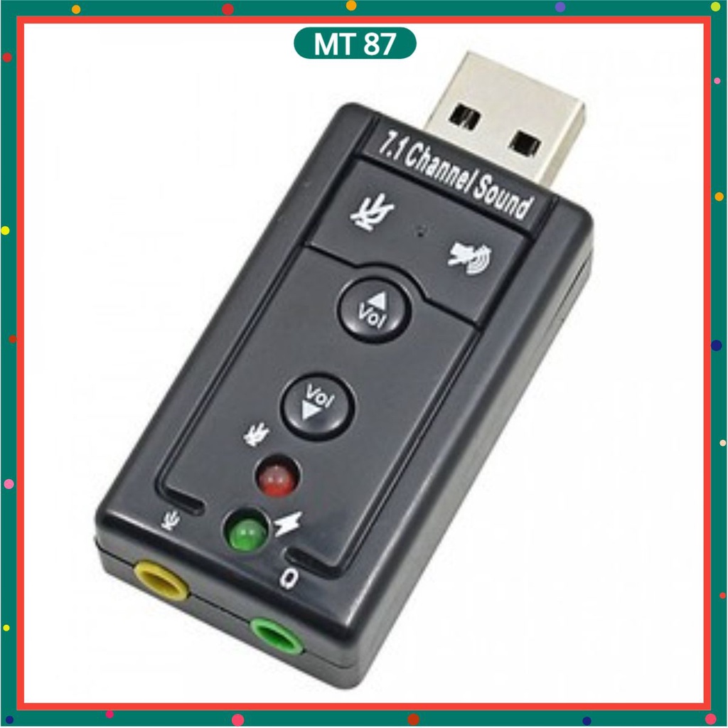 Usb ra sound 3D 7.1 - Đầu ra âm thanh chuẩn cho máy tính và laptop - muatuyet87