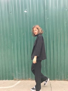 Quần ống rộng ulzzang ( dài 97cm)