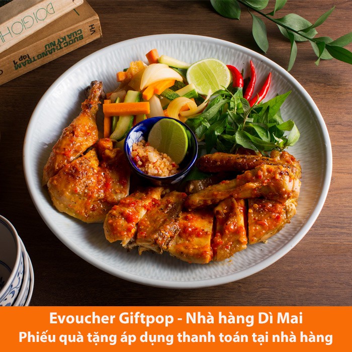 Hồ Chí Minh [Evoucher] Phiếu quà tặng sử dụng tại chuỗi nhà hàng DÌ MAI trị giá 100.000 VND