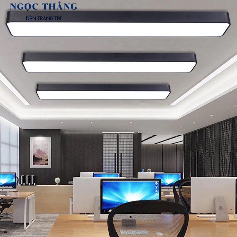 Đèn Led thả trần văn phòng siêu sáng Led 3 chế độ màu 60W 220V THCN218 Ngọc Thắng