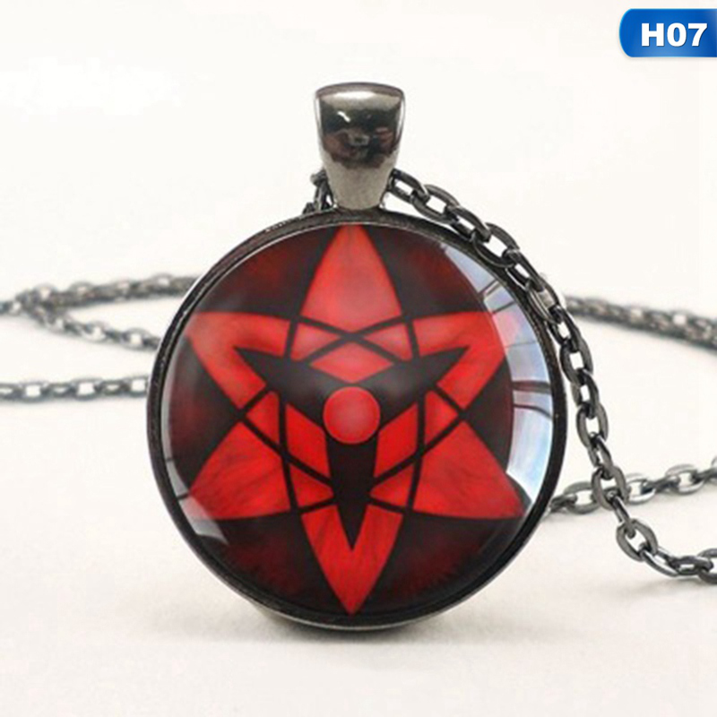 Dây Chuyền Mặt Phối Kính Họa Tiết Phong Cách Naruto