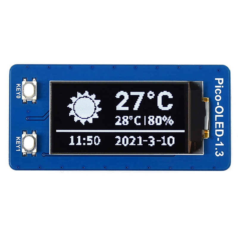 Waveshare Display ule for Raspberry Pico 1.3-Inch OLED Display ule SH1107 I2C/SPI Communication Expansion Board | BigBuy360 - bigbuy360.vn