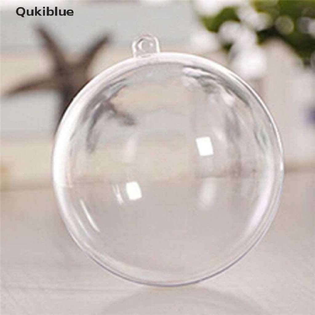 Quả cầu trong suốt bằng nhựa xinh xắn dùng trang trí Giáng Sinh