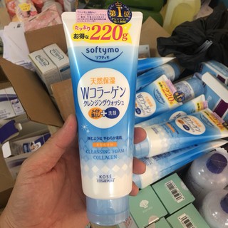 Sữa rửa mặt Collagen kose softymo 220g chính hãng Nhật Bản