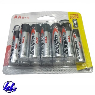 Pin AA Energizer E91 BP8+4 - Vỉ 12 viên