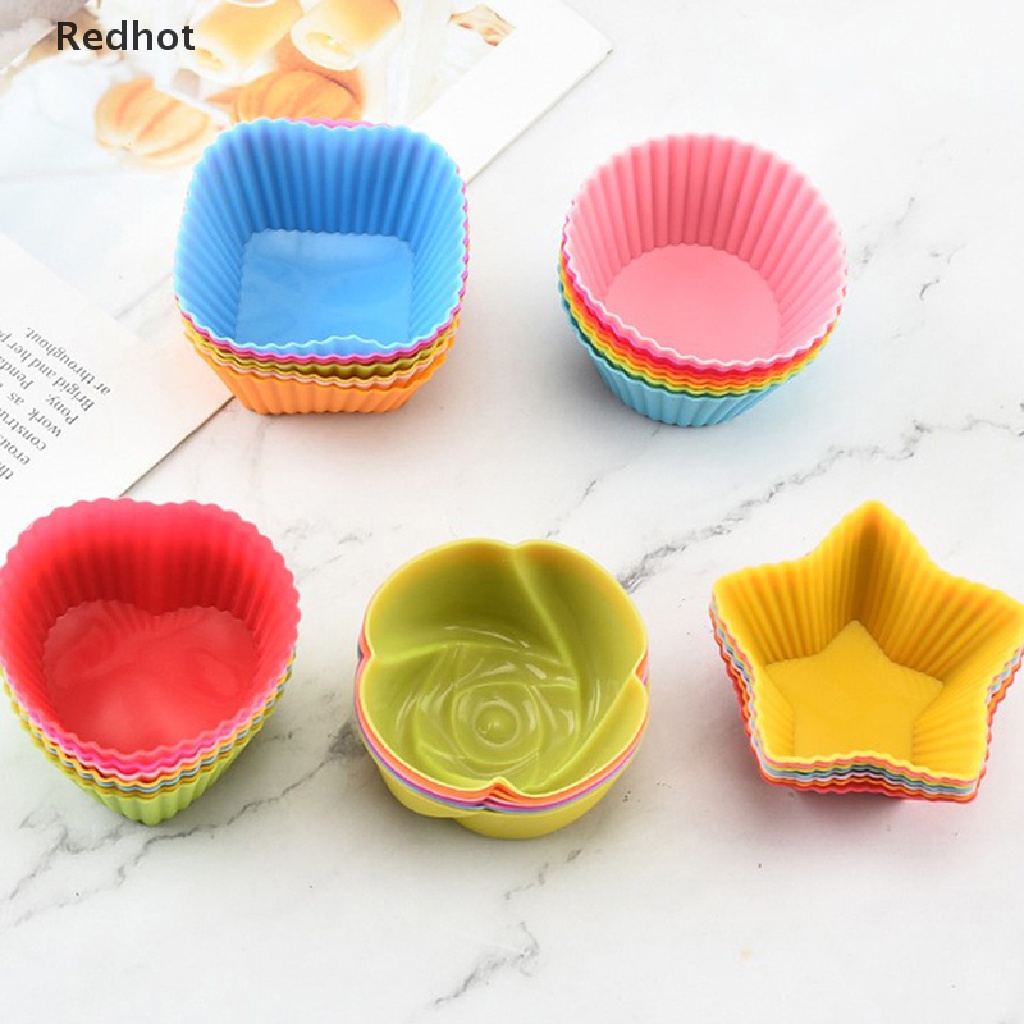 Bộ 7 Khuôn Silicone Làm Bánh Hình Tròn Tiện Dụng