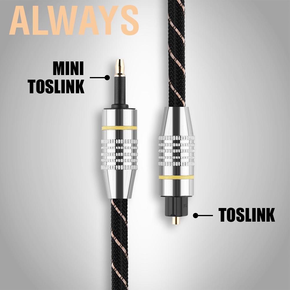 🎊BIG SALE🎊 Dây cáp quang kỹ thuật số nối từ đầu cắm Toslink sang đầu cắm Toslink mini 3.5mm