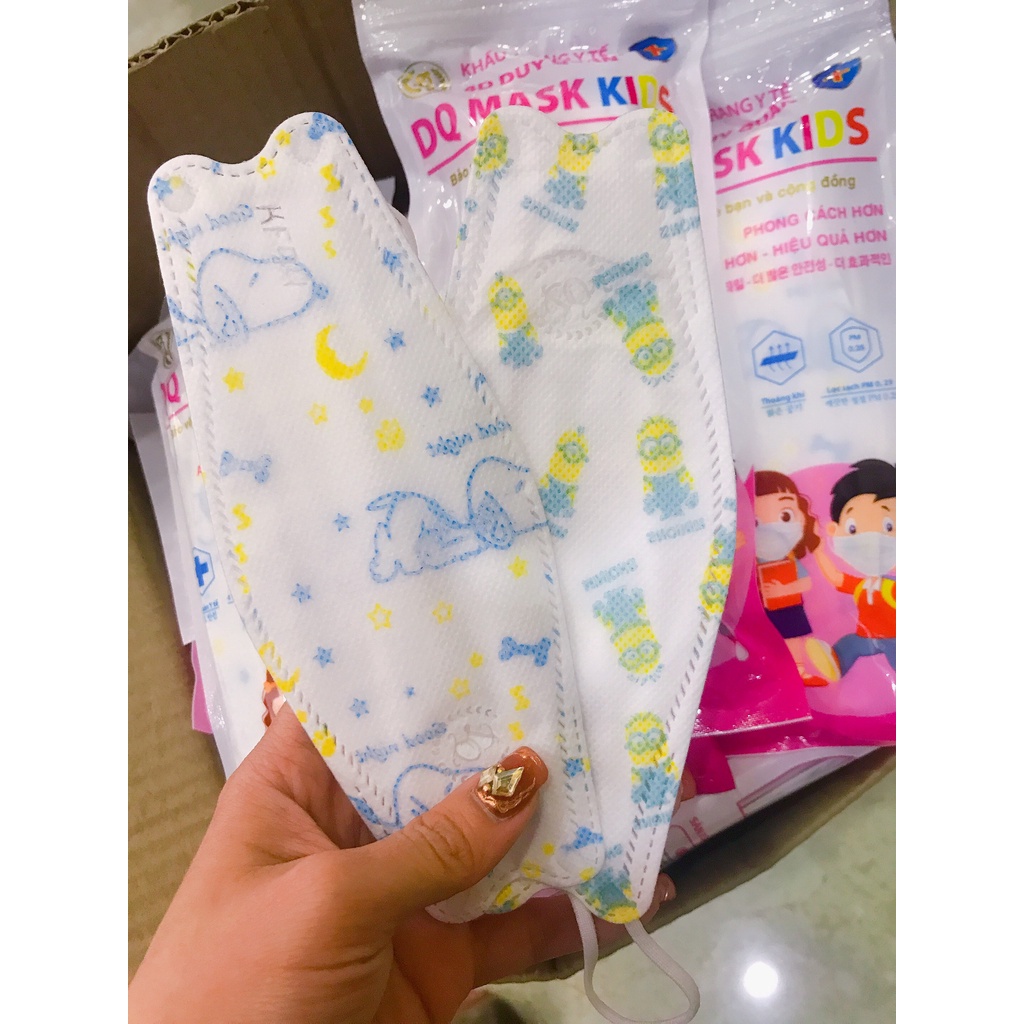 Combo 50c khẩu trang KF94 size nhí cho bé từ 8 tháng đến 2 tuổi