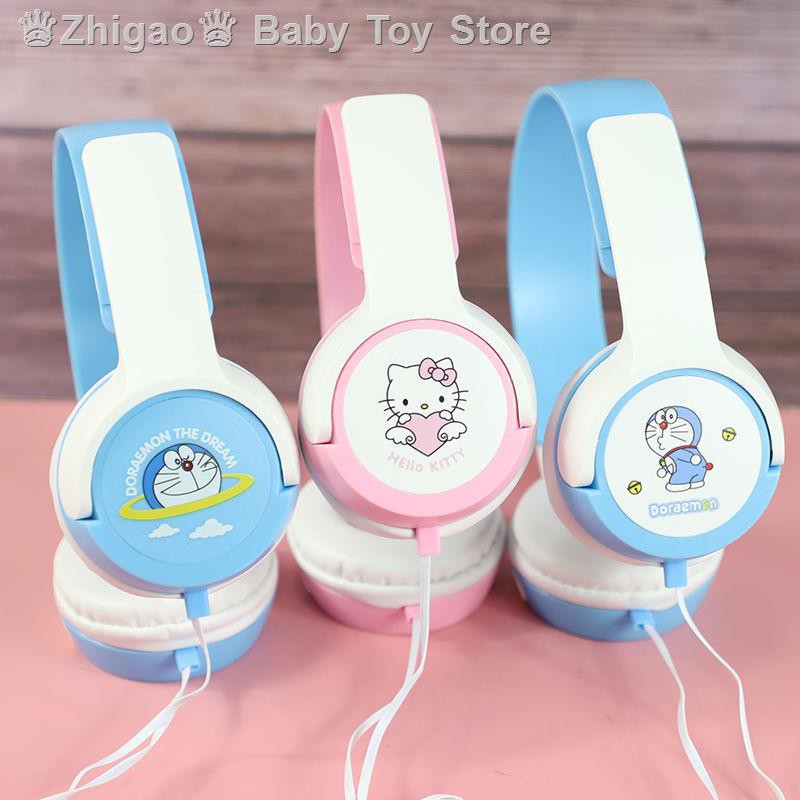 Thời Trang Tai Nghe Chụp Tai Hình Mèo Hello Kitty Dễ Thương