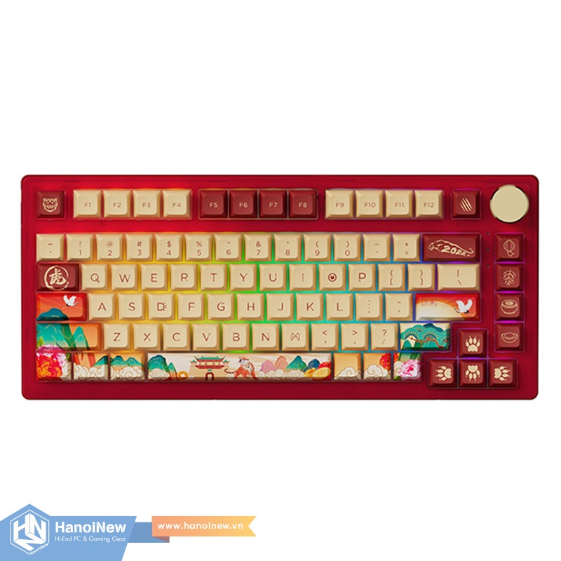 [Hanoinew.vn]Bàn Phím Cơ Akko PC75B Plus Year Of Tiger Wireless Akko Switch