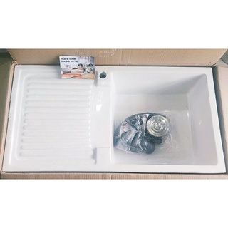 Chậu rửa chén đá 90x50x22cm, 5 màu lựa chọn - giá gốc