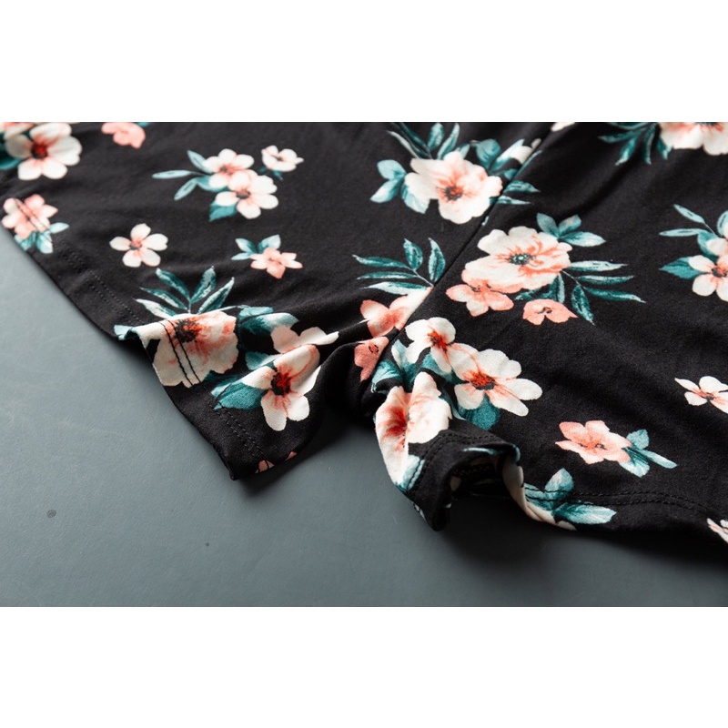 Set bộ áo + chân váy hoa xuất dư sịn tqxk