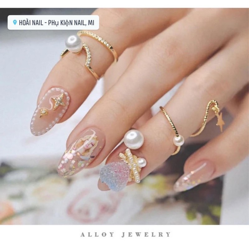 nhẫn chụp ảnh nail siêu xinh