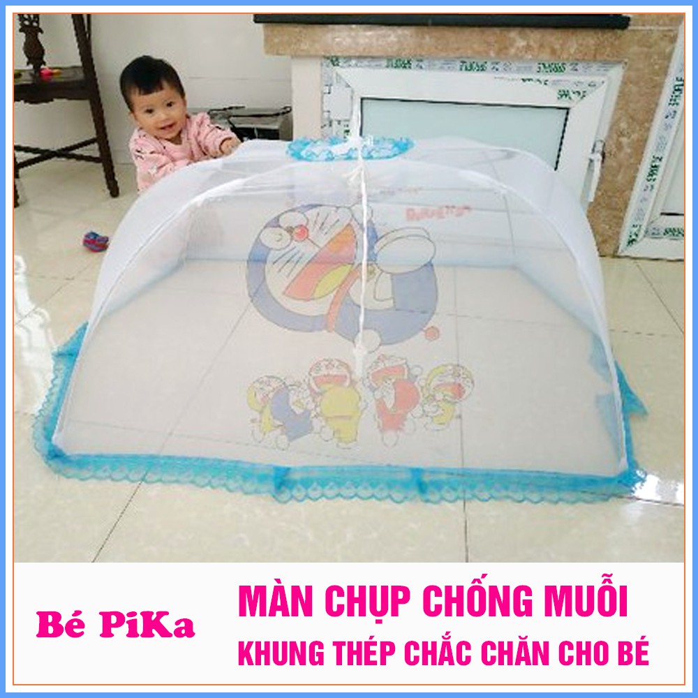  Màn chụp chống muỗi chân có viền ren cho bé ( 108x75cm)