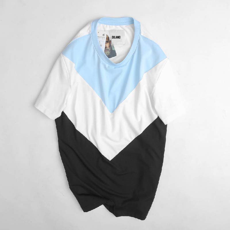 Áo phông nam cá tính phối màu vải co giãn 4 chiều DILANO AT01 | BigBuy360 - bigbuy360.vn