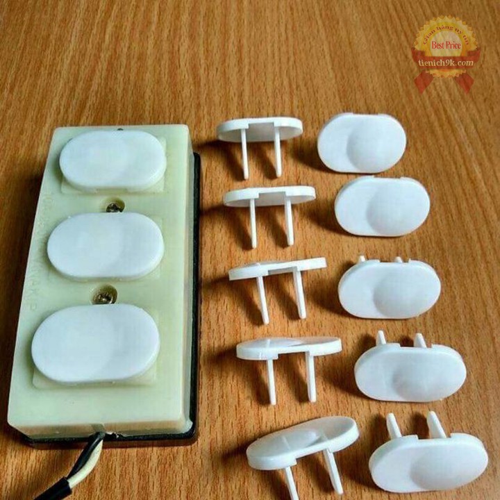 Nút bịt ổ điện 2 chân chống giật an toàn cho bé
