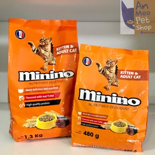Thức Ăn Hạt Cho Mèo Vị Cá Ngừ Minino Kitten&Adult 1.3kg - Anmeopetshop