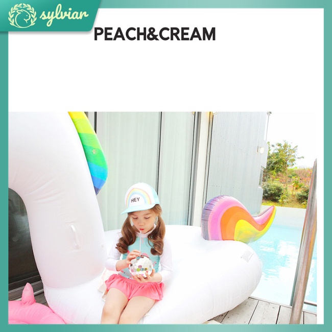 Bộ Đồ Bơi 3 Món Tay Dài Chống Nắng In Họa Tiết Thời Trang Cho Bé Gái