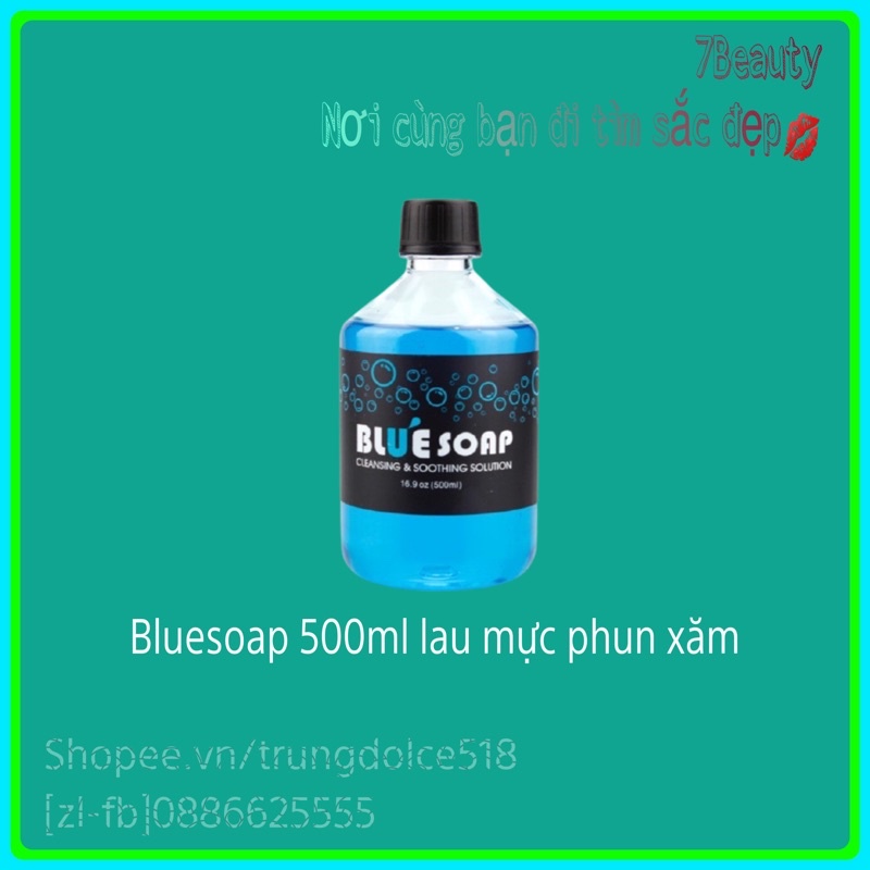 Bluesoap 500ml / dụng cụ phun xăm