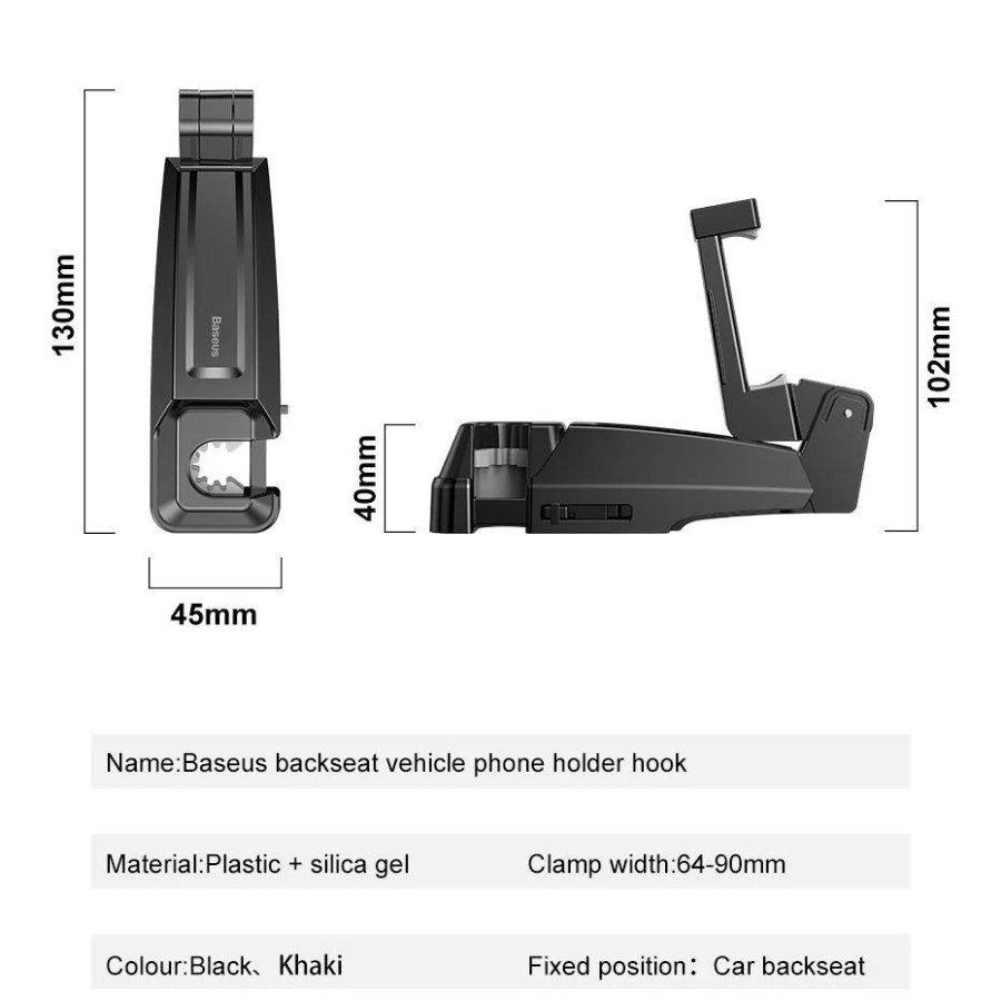Bộ giá đỡ điện thoại gắn kính hoặc táp lô, kính, khe gió tích hợp tẩu sạc nhanh 30W không dây trên xe hơi Baseus LV589
