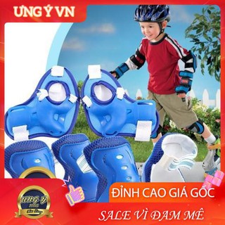 Bộ bảo vệ tay chân cho bé đi xe đạp, trượt Patin, trượt Scooter, xe Thăng Bằng 6 món giá rẻ, nhiều màu sắc