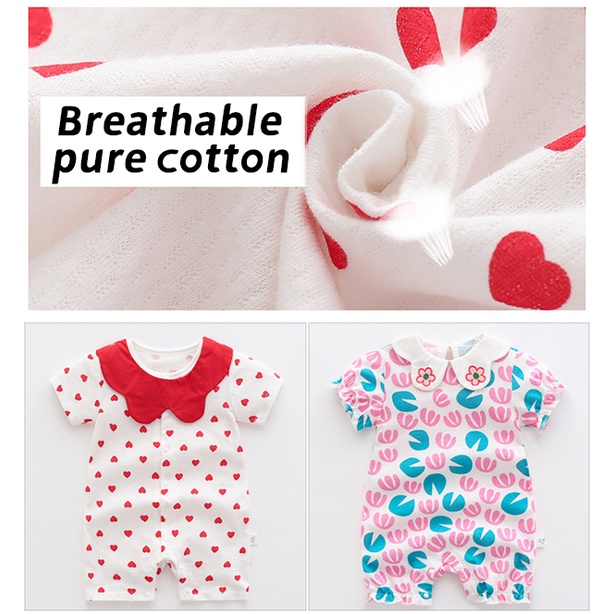 Áo Liền Quần Bằng Cotton Mỏng Tay Lửng Thời Trang Mùa Hè Dành Cho Bé Gái 1011