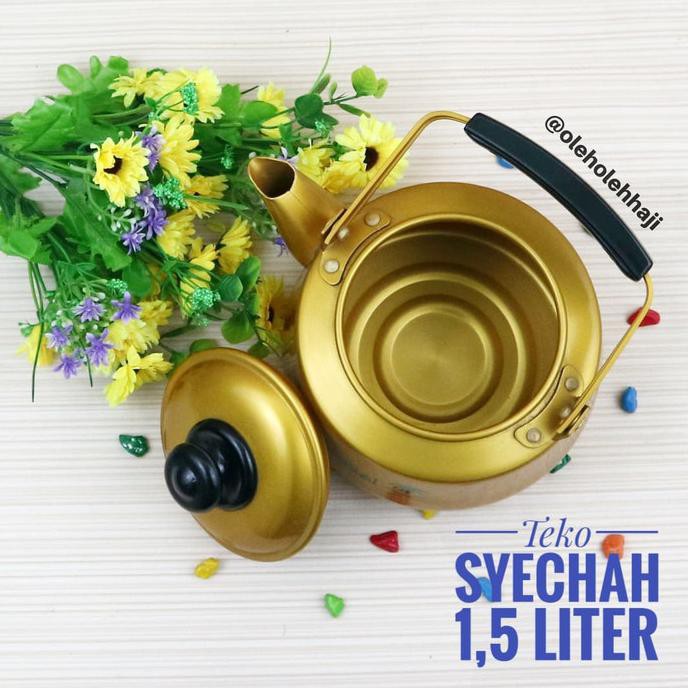 Ấm Trà Mạ Vàng Zam Zam Syechah 1.5 Liter | BigBuy360 - bigbuy360.vn