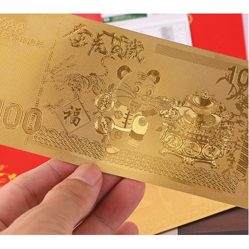 Tiền Mạ Vàng may man 2022, đồng tiền con hổ