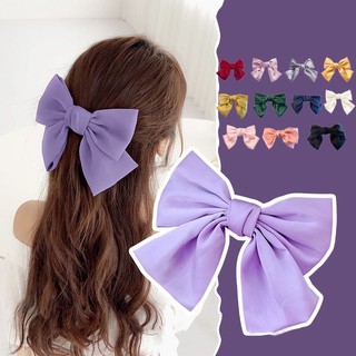 Kẹp Tóc Nơ Vải Lụa Hot Trend