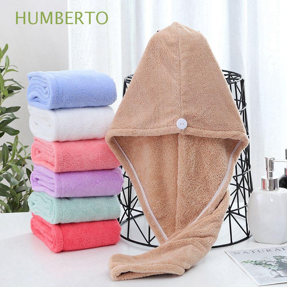 Mũ trùm đầu HUMBERTO làm khô tóc mềm mại thân thiện với da khô nhanh không gây kích ứng