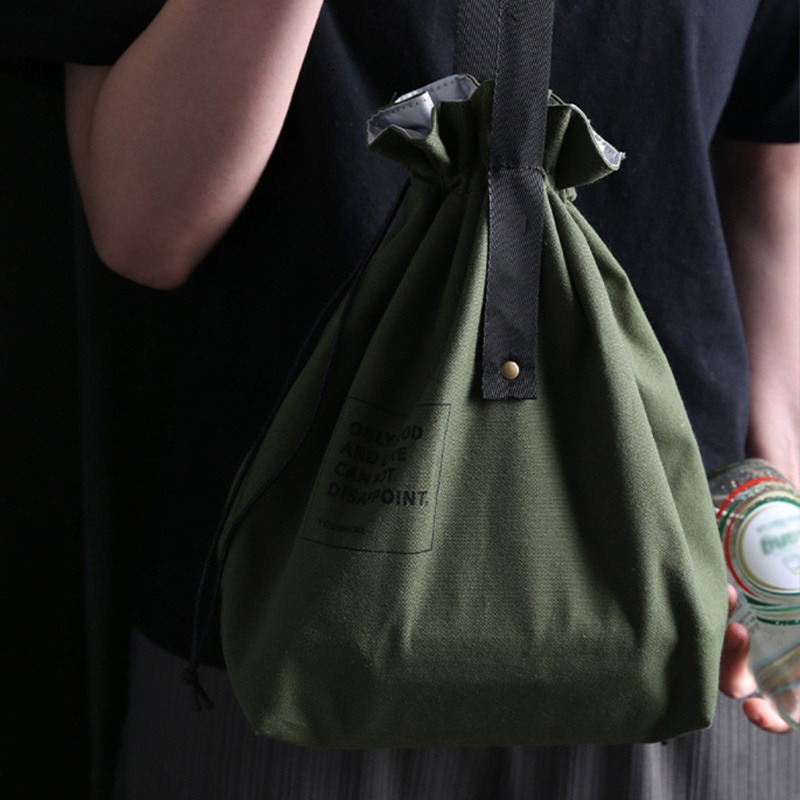 Túi Đựng Hộp Cơm Trưa Bằng Vải Bố Thân Thiện Với Môi Trường Không Độc Hại Edge