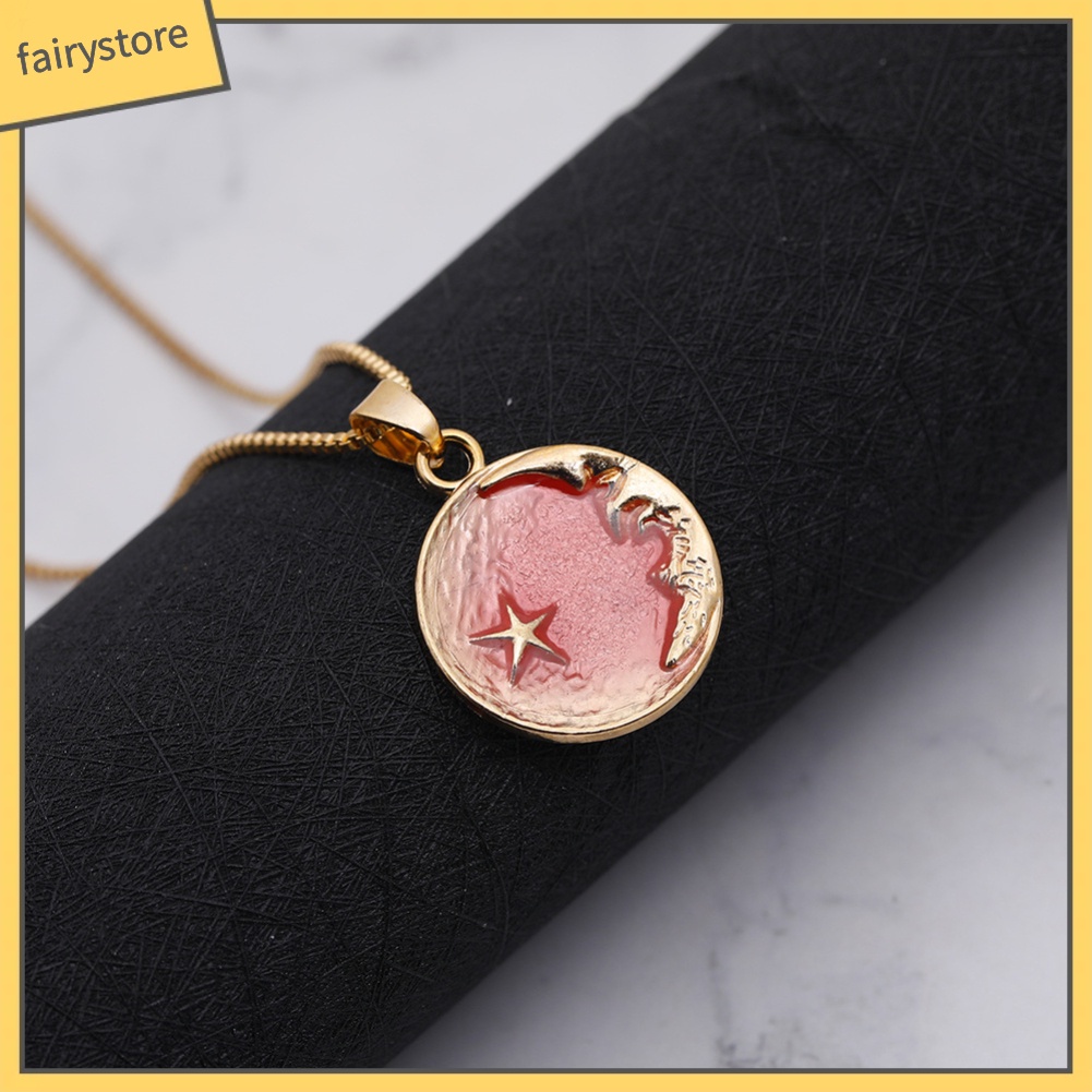 Vòng Cổ Mặt Hình Trăng Sao Xinh Xắn Cho Nữ