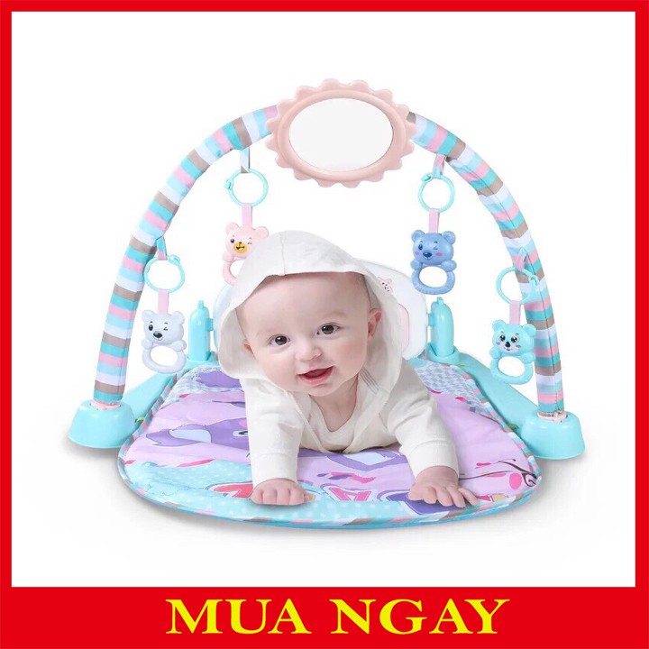 Thảm Nhạc Baby Gym Music Thỏ Tai Dài Đáng Yêu Cho Bé