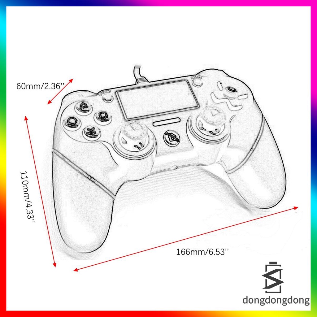 Tay Cầm Chơi Game Có Dây Cho Dualshock4 Ps4 Sony Playstation 4