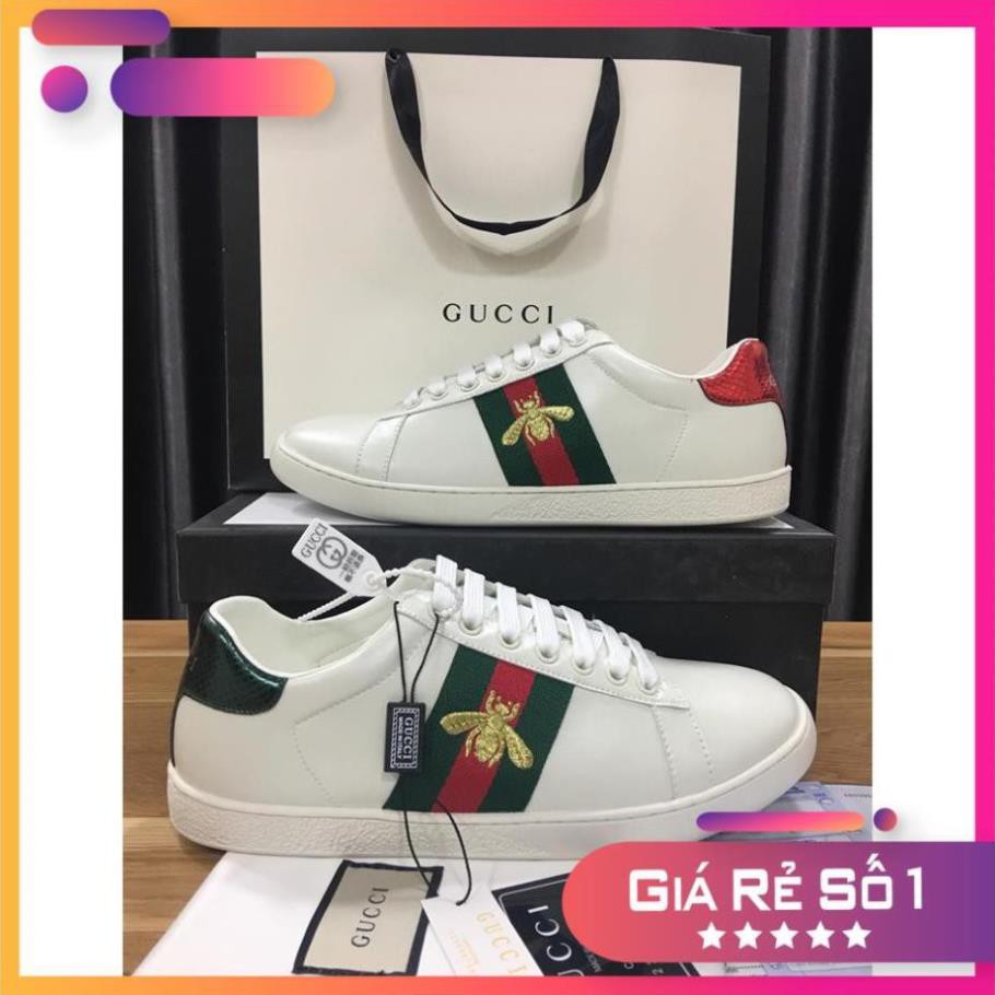 [Sale 3/3] ⚡️[Cực Chất] Giày Nam Nữ Gucci_Thêu Ong Full Box Sale 11 < :