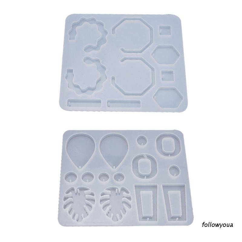 Khuôn Silicone Làm Mặt Dây Chuyền / Khuyên Tai Bằng Nhựa Epoxy Diy