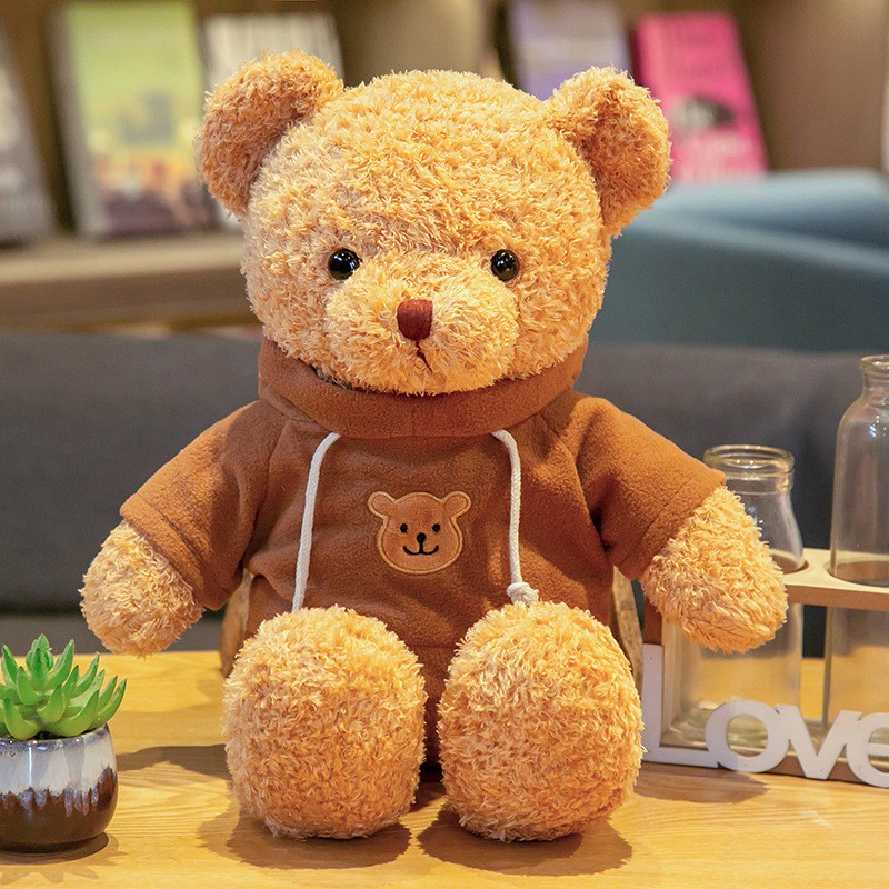[ 38cm ] Gấu Bông Teddy Quà Tặng Lưu Niệm