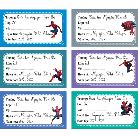 IN NHÃN VỞ THEO YÊU CẦU COMBO 20 CÁI