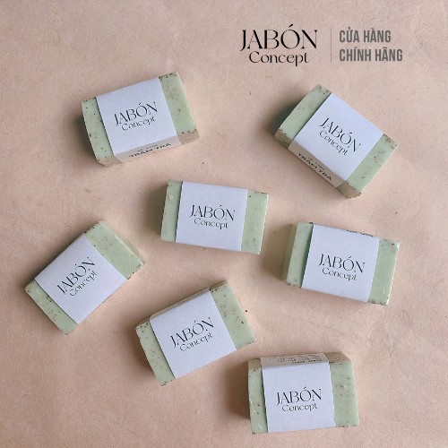 Xà Bông Handmade 80gram Bạc Hà và Tinh Dầu Tràm Trà Xà Phòng Hữu Cơ Giảm Mụn Thiên Nhiên Jabón Concept | BigBuy360 - bigbuy360.vn