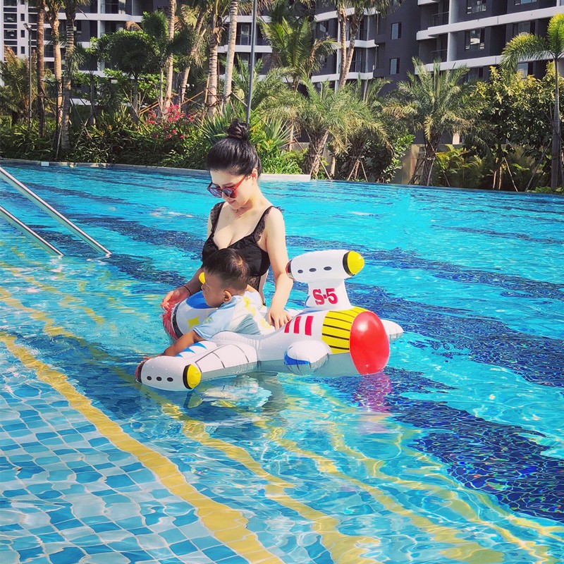 Phao bơi trẻ em bé trai Máy bay đáng yêu