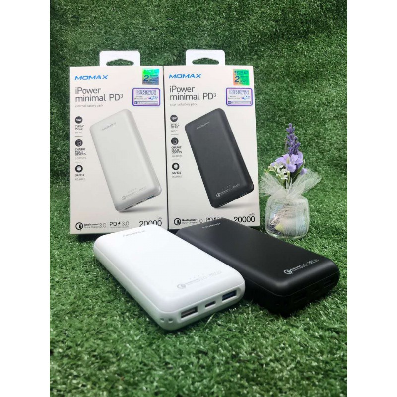 Pin sạc dự phòng sạc nhanh Momax iPower Minimal Pd3 20000mAh