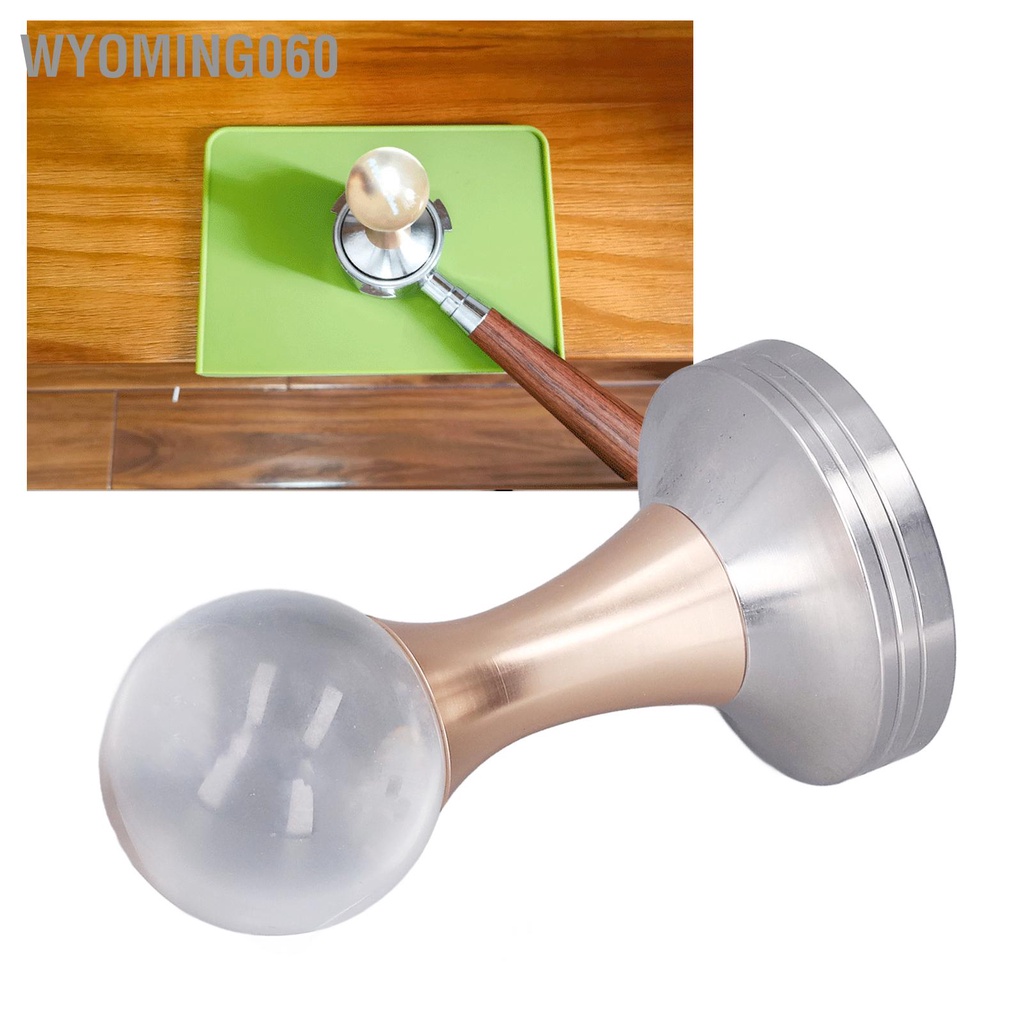 Wyoming060 Rose Gold Crystal Ball Coffee Powder Tamper Máy ép cà phê bằng thép không gỉ xay búa