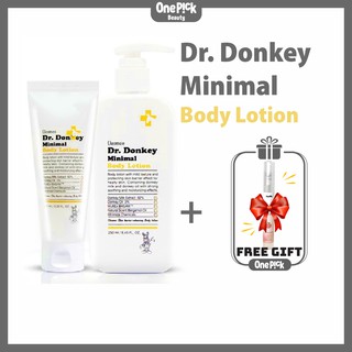 Sữa dưỡng Dr.Donkey chiết xuất sữa lừa, dầu lừa và thành phần tự nhiên, giúp dưỡng ẩm làn da khỏe mạnh [DR.DONKEY Body Lotion 100ml - 250ml]