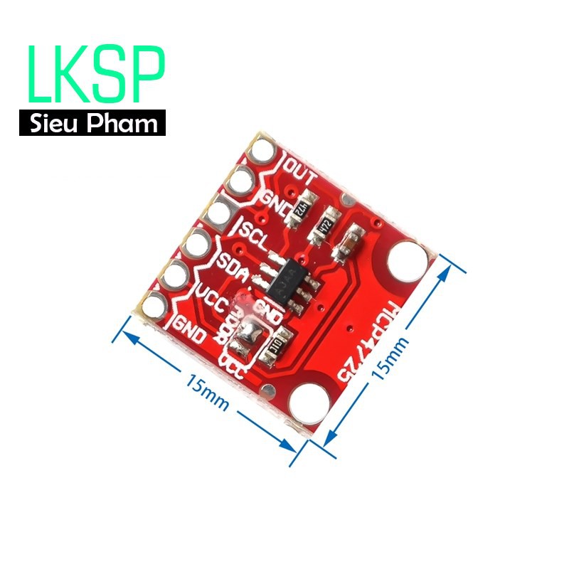 Mạch Chuyển Tín Hiệu DAC MCP4725 Giao Tiếp I2C