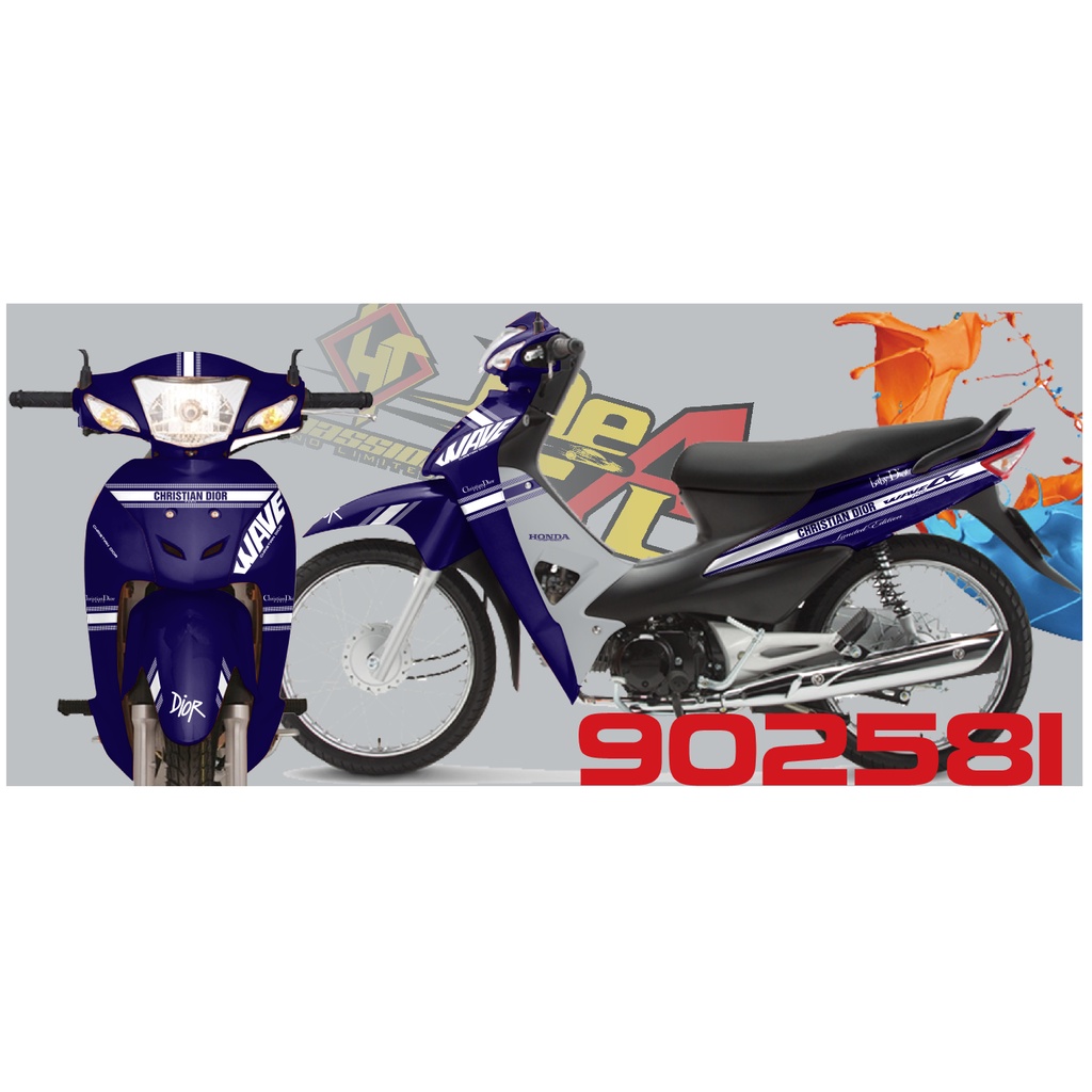 Tem rời Wave a 50 - 100 cc Đời 2006-2016 mẫu Dior mã 902581