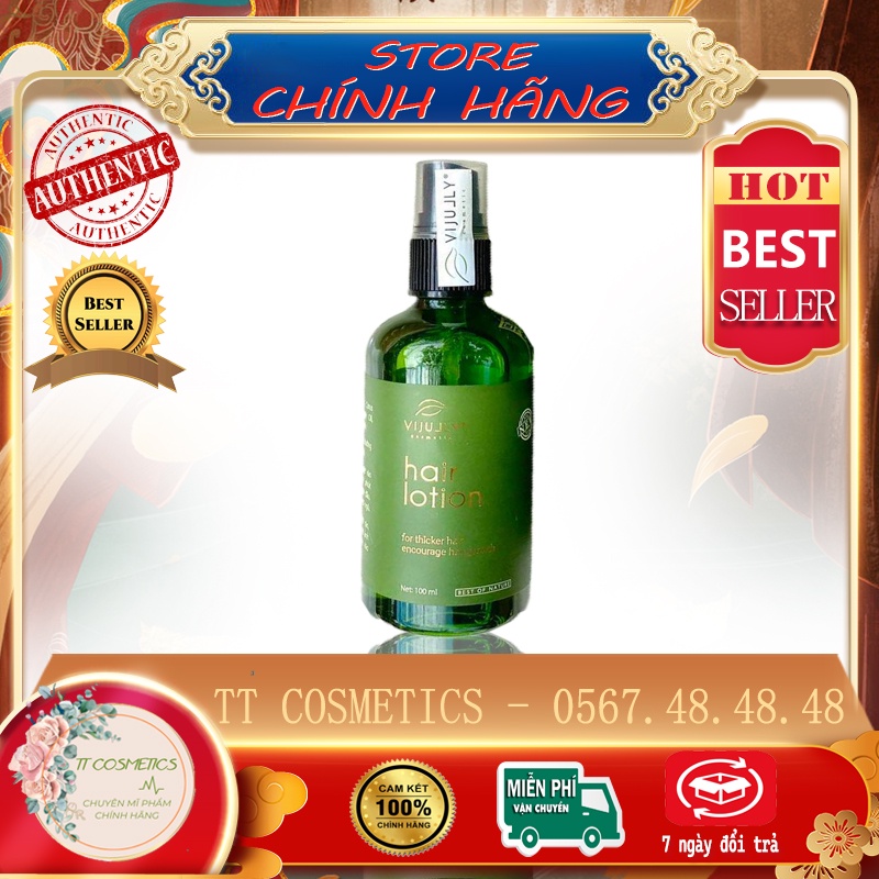 Tinh dầu xịt bưởi vijully 100ml giúp kích mọc tóc, dày tóc chắc khỏe hàng chính hãng