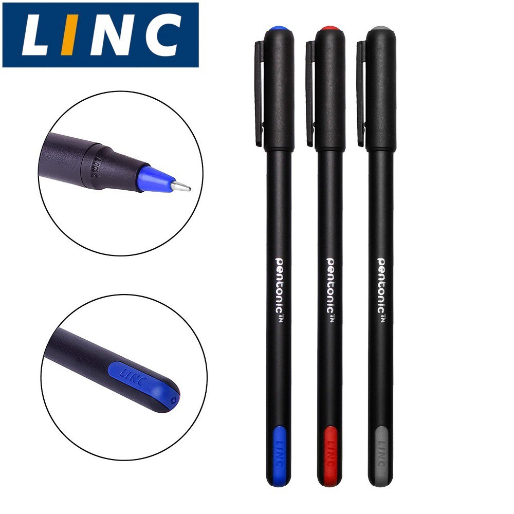 Bộ 10 bút bi 10 màu tươi sáng LINIC Pentonic - nét 0.7mm