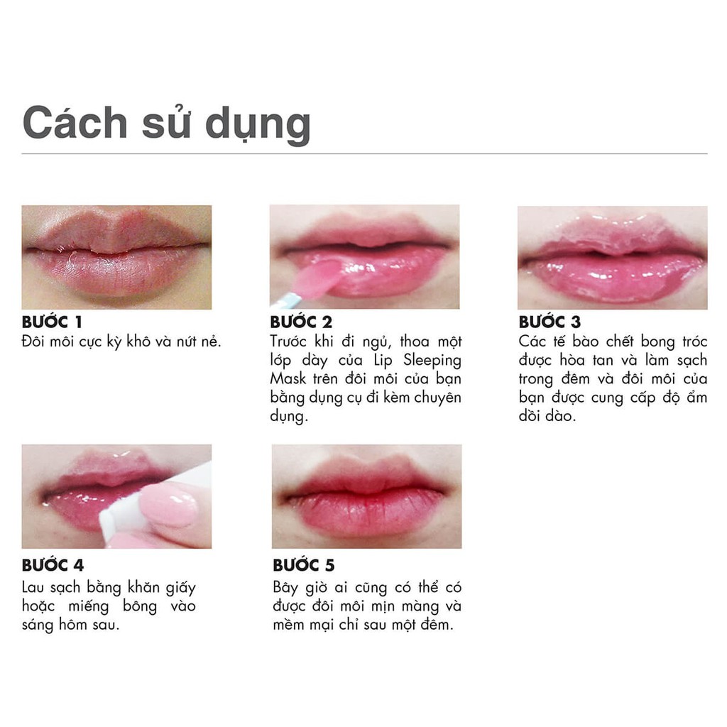 LANEIGE 👄 Mặt nạ ngủ tẩy tế bào chết dành cho môi Lip Sleeping Mask | BigBuy360 - bigbuy360.vn