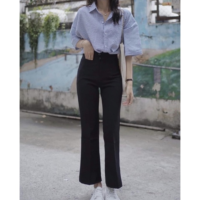 Quần vải ống vẩy 1084